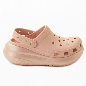 Crocs Women's Classic Crush Pink Shimmer Clogs Women’s Size 11 Men’s Size 9